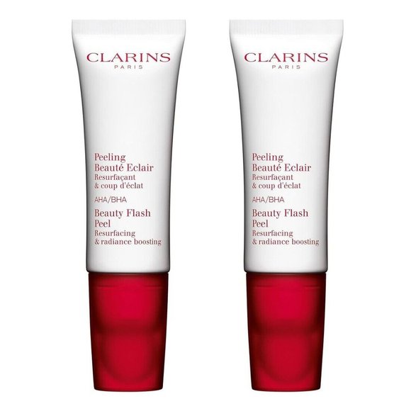 Lot of 2 — CLARINS Beauty Flash Peel 50ml / 1.7oz AHA BHA Resurfacing & Radiance